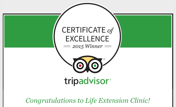 LifeExtensionRM's tweet photo. Today we woke up to the great news that we have been awarded TripAdvisor's Certificate of Excellence 2015. Thank you! http://t.co/sfvuYsUOG3