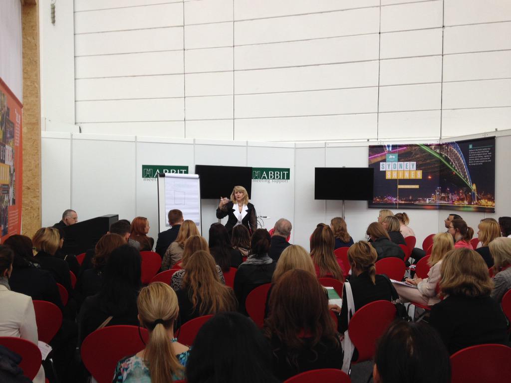 IMEXteresa's tweet photo. #IMEXeducation - busy session at the Inspiration Hub at #IMEX15 http://t.co/hDucwD586f