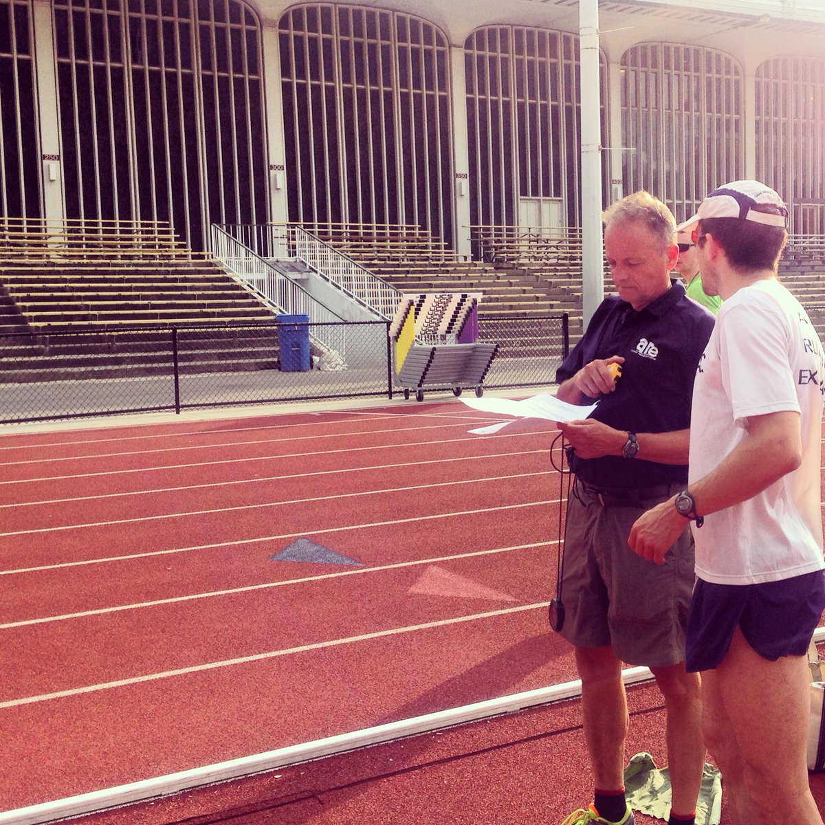 keepupwithare's tweet photo. Another great workout with @DickVincentRun last night at the UAlbany track! http://t.co/3fCEgVRtP9