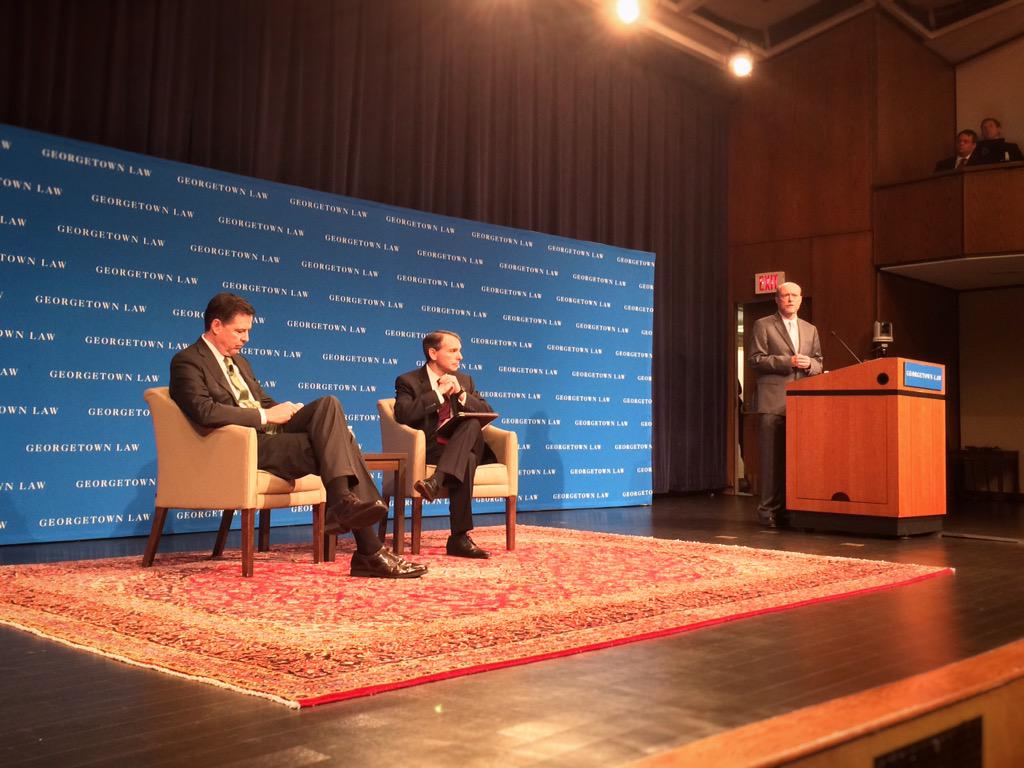 illbenooneelse's tweet photo. #FBI Director Jim Comey on #CyberSecurity and #ISIS at the 2015 #GeorgetownCSLI annual institute. http://t.co/r2IZYlMjaR