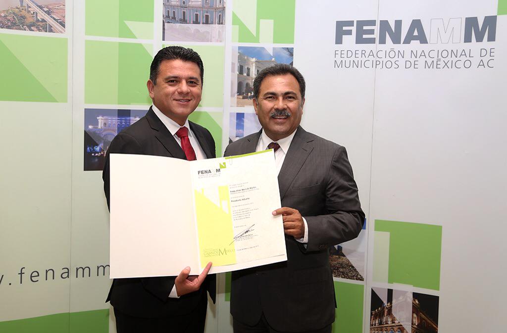 FredyMarrufo's tweet photo. Un gran honor ser nombrado Presidente Adjunto de la Federación Nacional de Municipios de México @FENAMM http://t.co/yNZZmA4w5Q