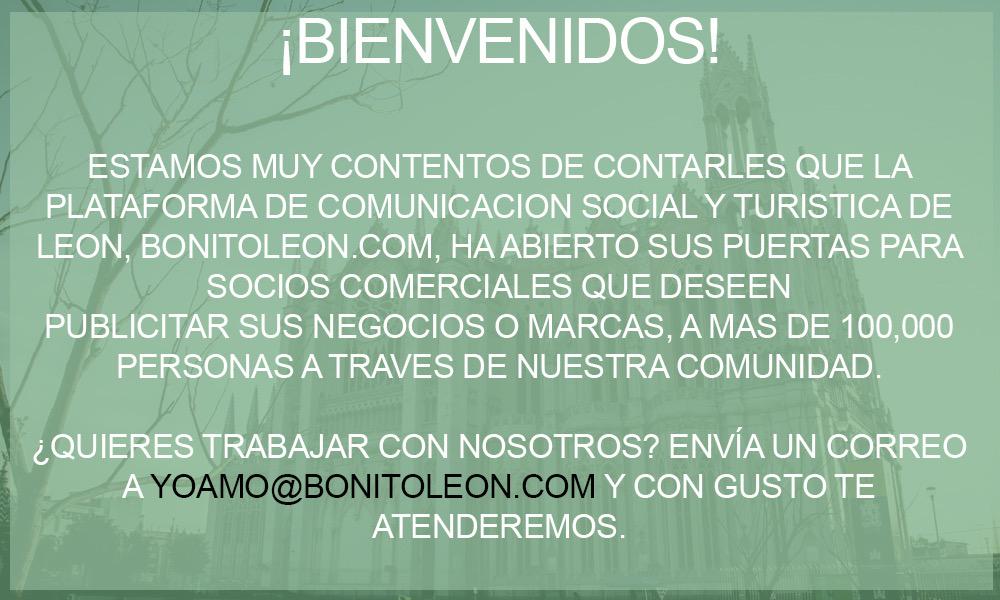 BonitoLeonGto's tweet image. Estamos muy contentos de anunciarles que abrimos nuestra plataforma a socios comerciales Info: yoamo@bonitoleon.com