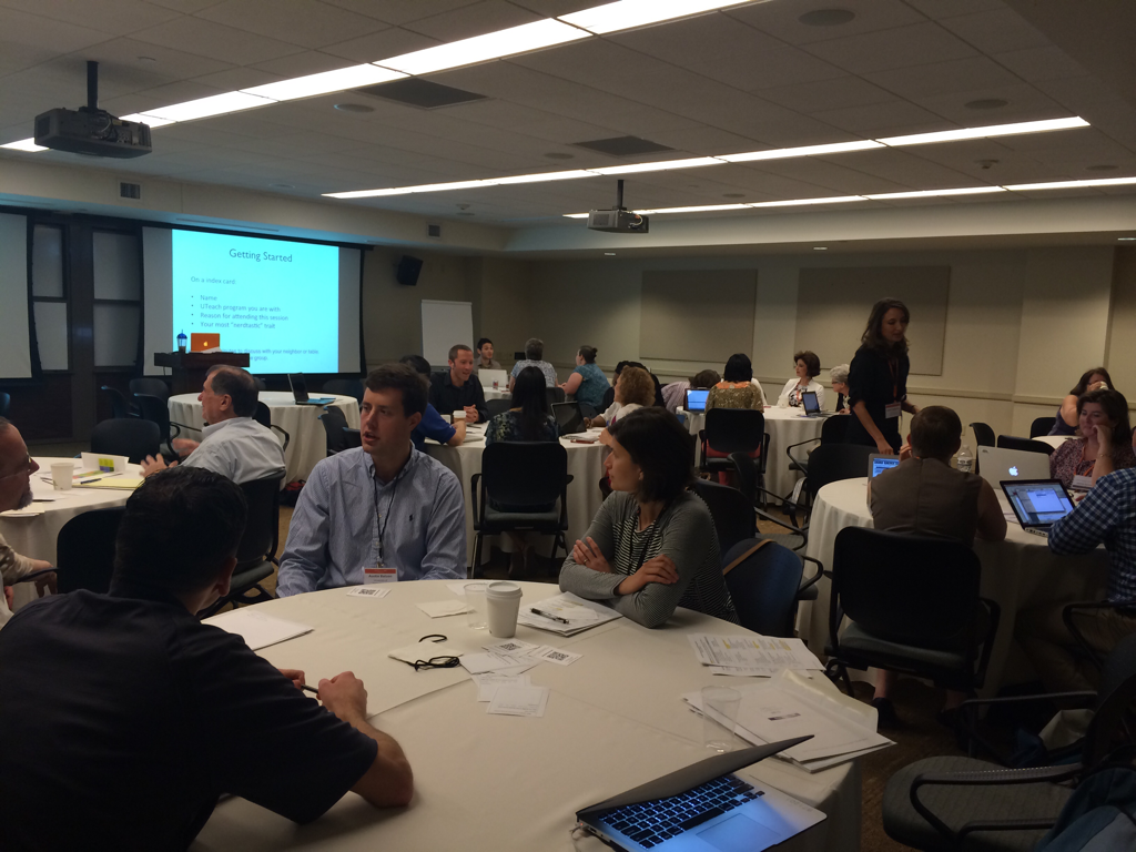 coolwinters's tweet photo. Excited discussion in the Classroom Interactions session. #uteachconf http://t.co/v5JuzmVKQG