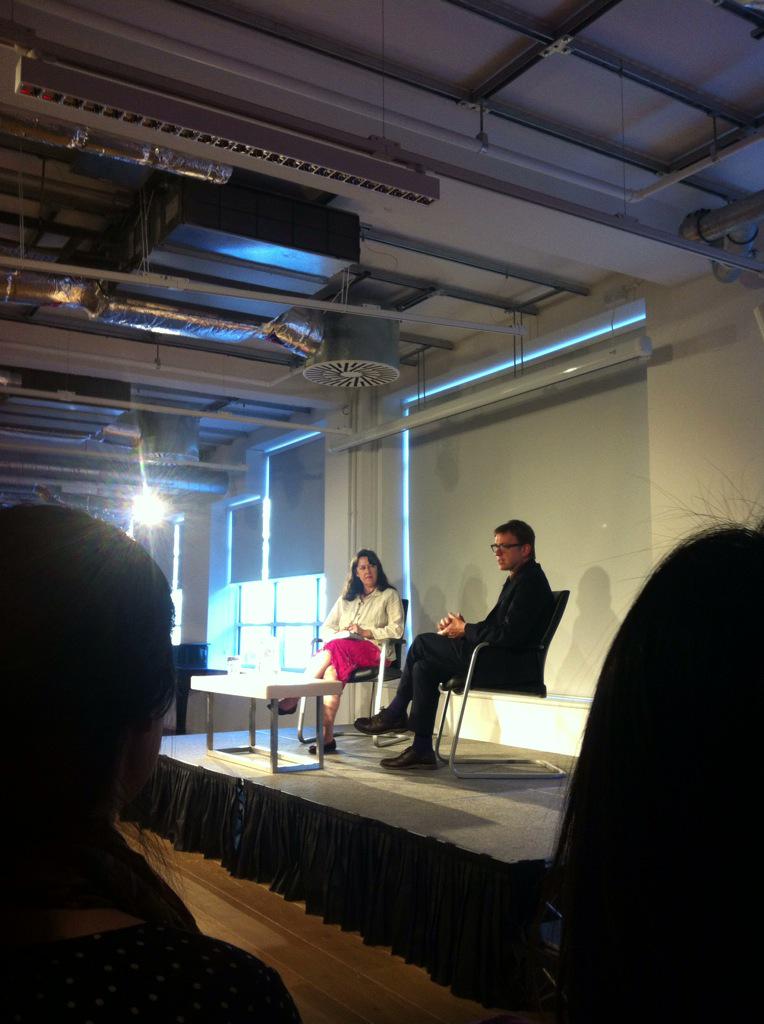 TimminsJen's tweet photo. An evening with David Nicholls @Foyles http://t.co/WMfxYNsJp4
