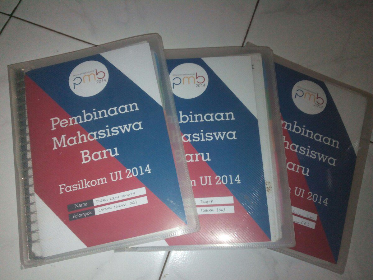 MBsidqi's tweet photo. [PMB] Tanpa adanya binder PMB, g bisa kenal dengan senior dan susah untuk kenalan #PMBFasilkomUI http://t.co/44RcZ0agc3