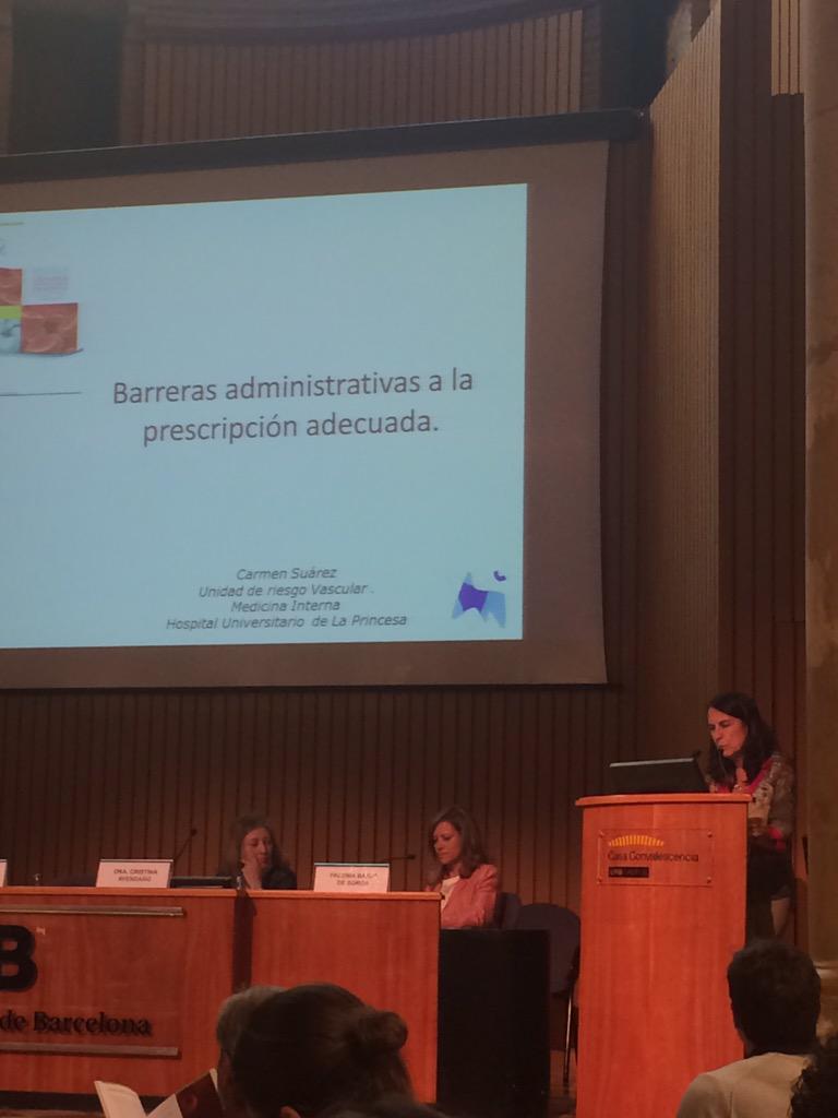 DaiichiSankyoES's tweet photo. La Dra. Carmen Suárez explica las barreras en el acceso a los nuevos anticoagulantes directos #InformeNACOs http://t.co/Q4HoTdizxU