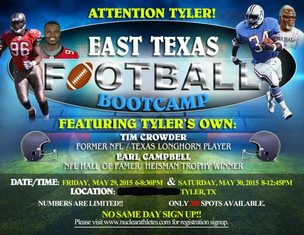 TylerLionsFB's tweet photo. Will be at John Tyler Athletic Complex
May 29th and 30th
Hosted by #JTUFAlumni
#EarlCampbell and #TimCrowder http://t.co/d8CHSfYP9B