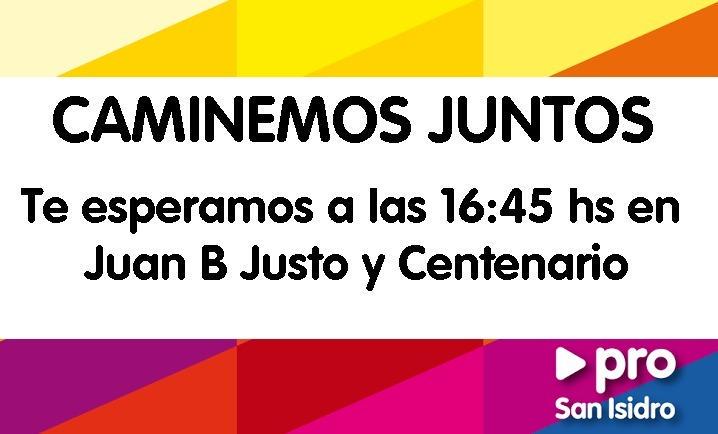SanIsidropro's tweet photo. Hoy sumate a la #CaminataPro #Beccar @gmontenegro_ok #GuilleEnSanIsidro Cc @promujeressi @rorroseguin http://t.co/tL6D7gF1RX