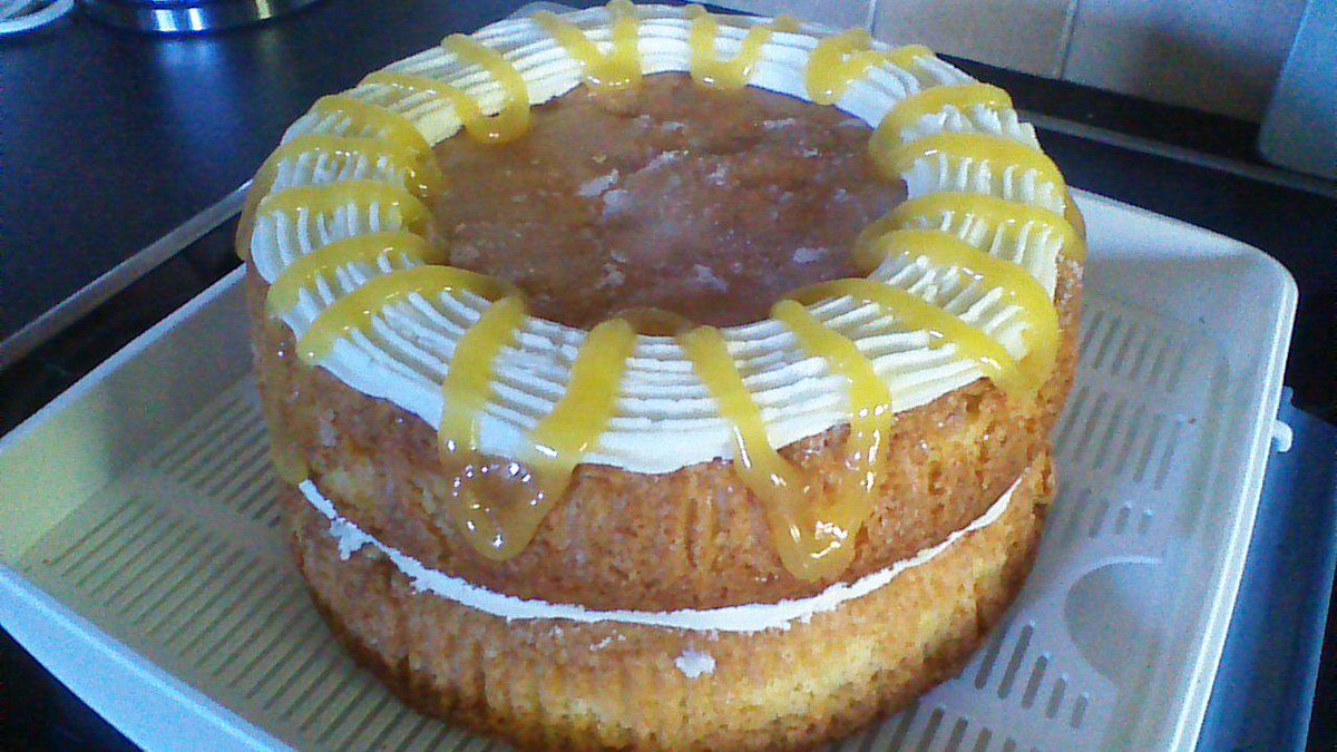Luscious lemon cake available tomorrow at the bakery made by <a href="/Pendlewitchcake/">Pendle Witch Cakes</a>