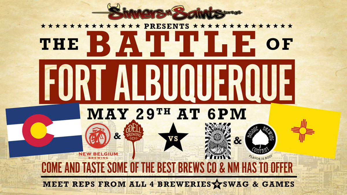 PDCCraft's tweet photo. Our money is on @OdellBrewing! Sinners N Saints on May 29th #bigbattle http://t.co/oj61kVoWGO