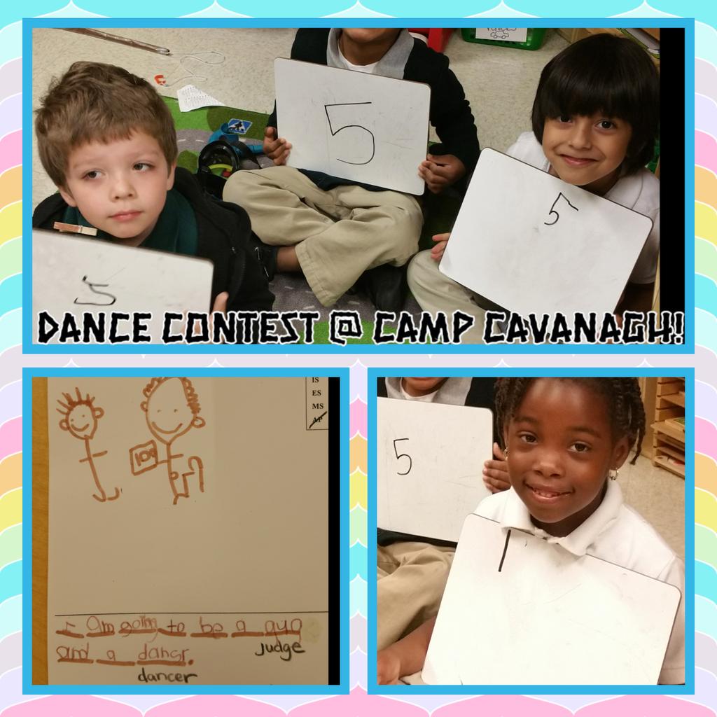 CavsKids's tweet image. Dance contest at Camp Cavanagh today! #numberwriting #extendeddramaticplay #toolsofthemind #roleplay