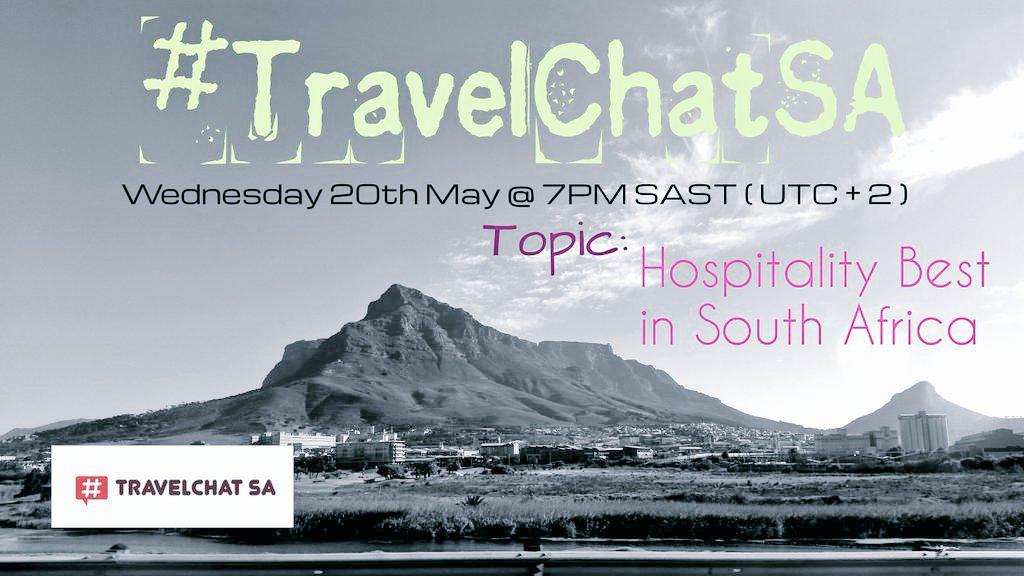 TravelChatSA's tweet image. 1hr to go #TravelChatSA - please join us &amp;amp; RT