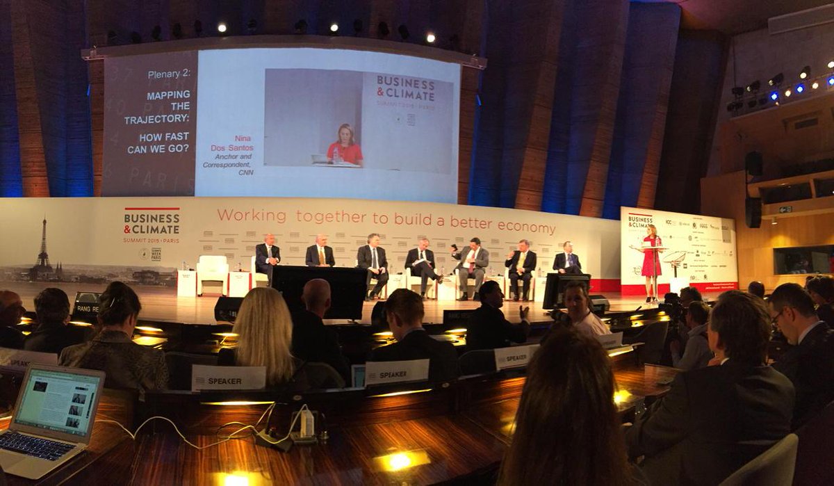 thomaslingard's tweet photo. How Fast Can We Go? #BusinessClimate summit plenary kicks off with panel inc @PaulPolman &amp; @dsm CEO Feike Sijbesma http://t.co/wvrVLRCcpm
