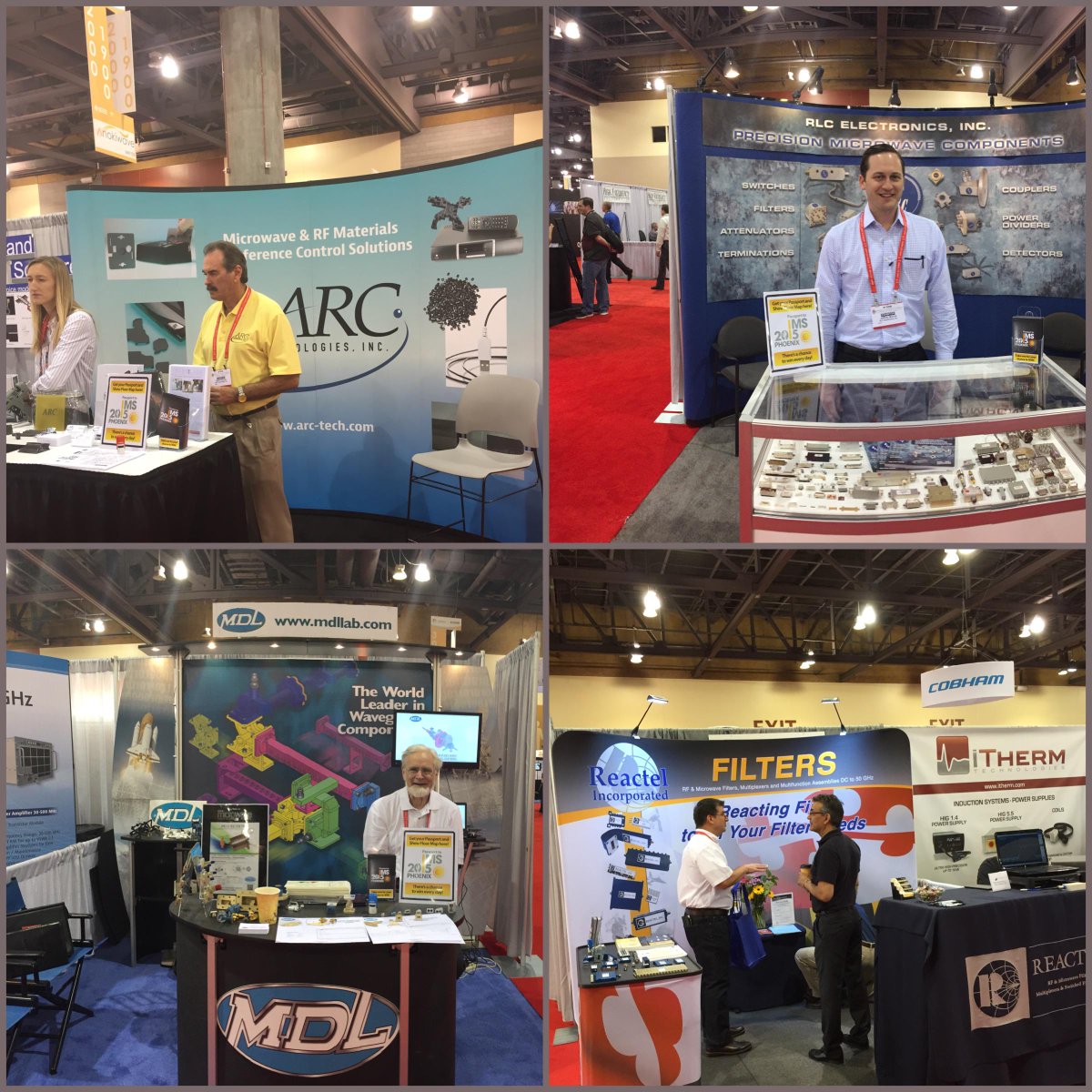 SLN_marketing's tweet photo. Another exciting day here at #IMS2015! @ARC__Tech @MDLlab @RLCElectronics @ReactelJim are ready for your passports! http://t.co/3UXtU0DCzn