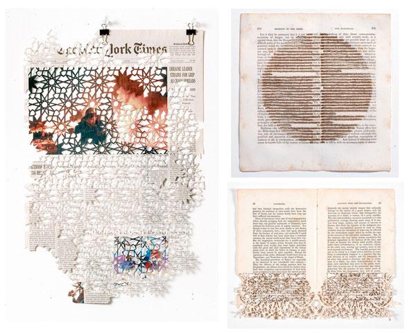 FOURIV_London's tweet photo. Donna Ruff has redefined newspapers &amp; books into pieces of art.#donnaruff #design #papercutouts http://t.co/U1jYev2h86
