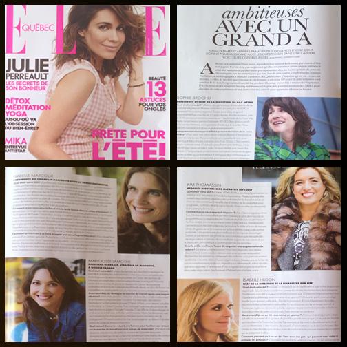 effet_a's tweet photo. Nous sommes très fières de voir nos 5 femmes dans le @ElleQuebec de ce mois-ci! En kiosque dès maintenant :) #effetA http://t.co/NYpjtw2hot