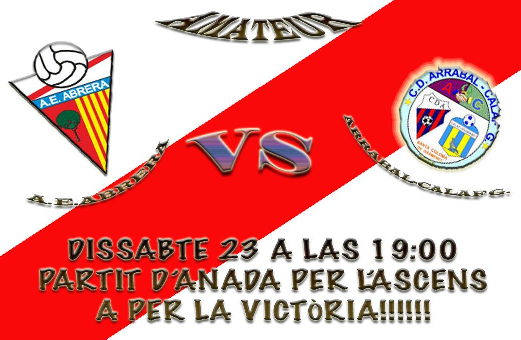 DISSABTE 19:00 NOSTRE EQUIP SÈNIOR NECESSITA DE TOT EL NOSTRE SUPORT PER A AQUEST PARTIT D'ANADA A L'ASCENS A TERCERA