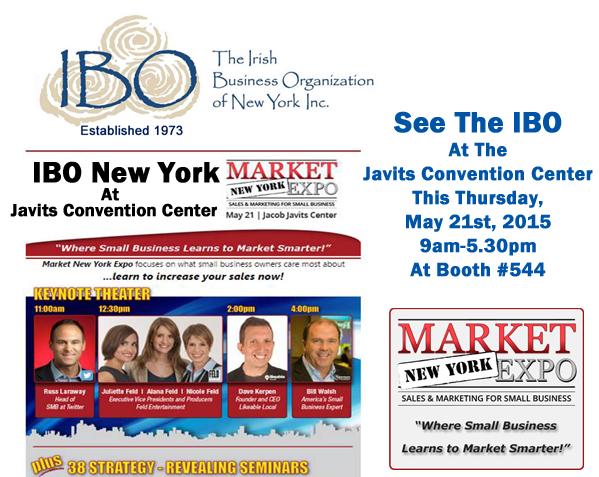 IrishBusinessNY's tweet image. TOMORROW THURSDAY MAY 21ST: @IrishBusinessNY will be @MarketNewYork @javitscenter-Come say hi! bit.ly/1IJgYef