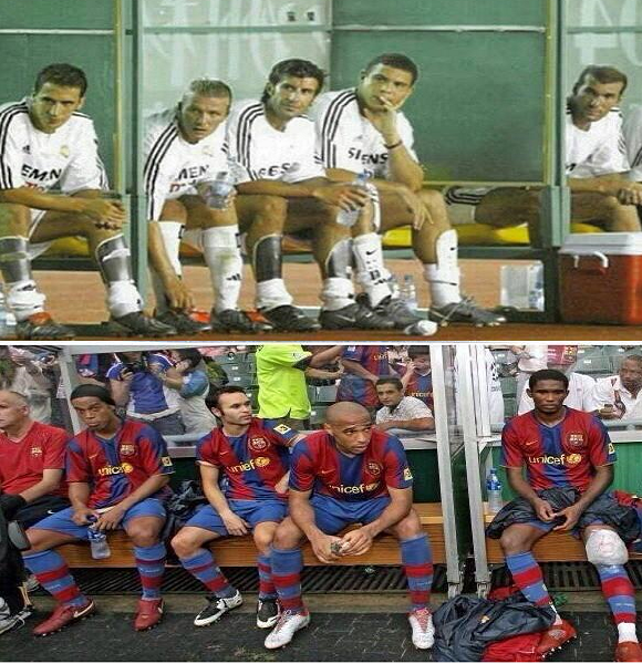 Dabaze_'s tweet photo. Les 2 meilleurs bancs de l'histoire du #foot http://t.co/yWJwY5Rp70