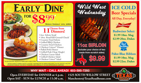 chucks roadhouse promo code