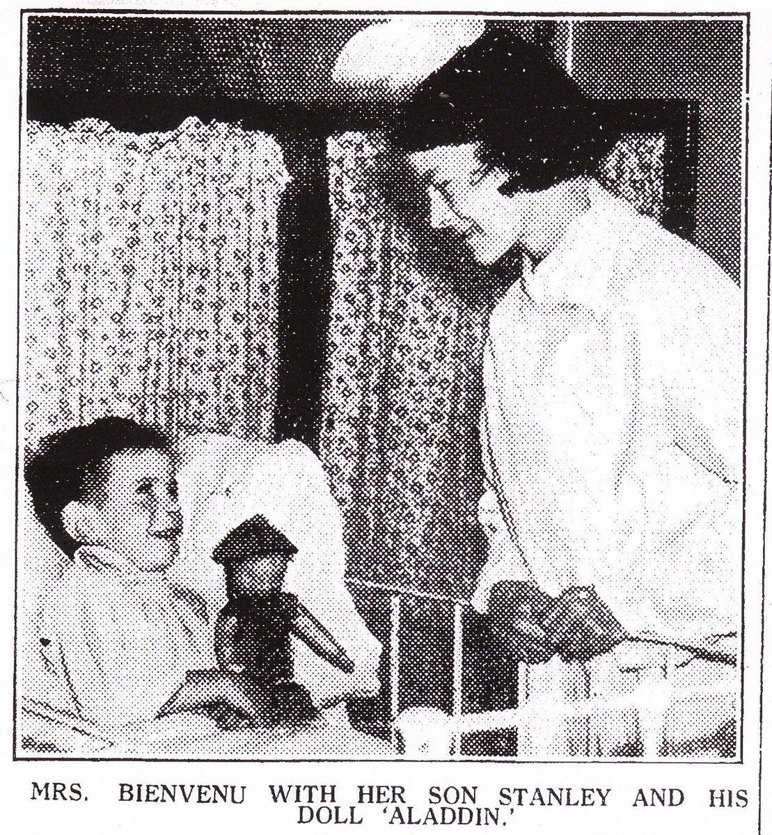 After huge wartime press appeal Evacuee Mrs Bienvenu was reunited with her sick son in #Stockport after weeks apart