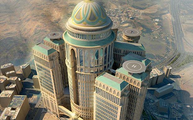 TelegraphTravel's tweet photo. World's largest hotel - with 10k rooms - planned for #Mecca in Saudi Arabia, reports @laParis http://t.co/pa4a8ykrd2 http://t.co/9zOxaO4pz1