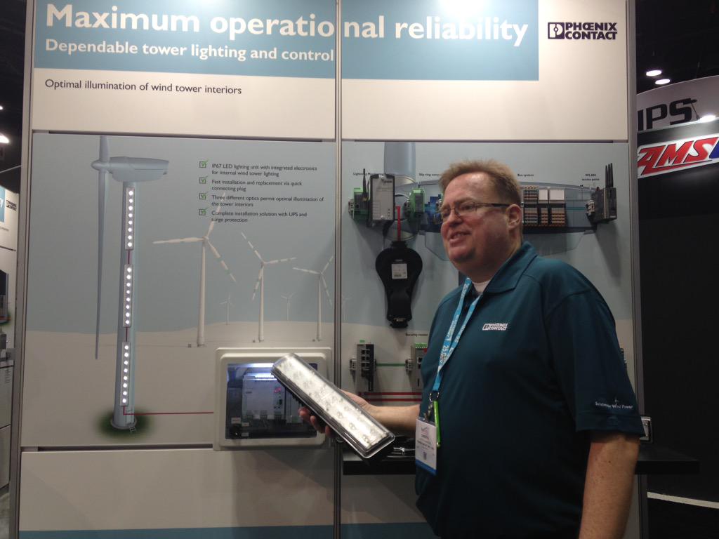 Jessica__East's tweet photo. New @PhoenixContact an in tower LED safety lighting system can be remote controlled @WPE_michelle http://t.co/8LQUivU9gy