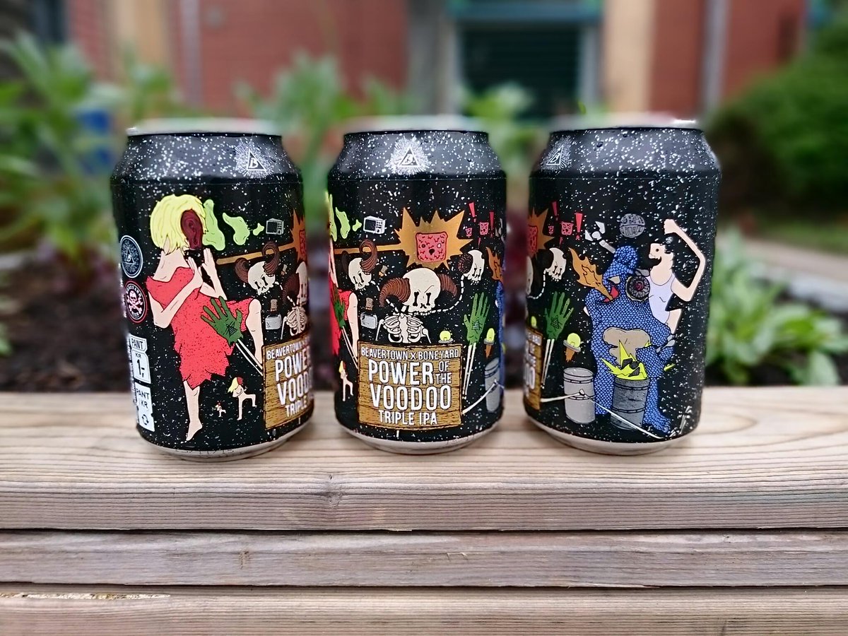 BeavertownBeer's tweet photo. From the first Uk can DIPA to the first Uk can TIPA! "Power of the Voodoo" w/ @BoneyardBeer available our place sat! http://t.co/YSAsf5uN1b