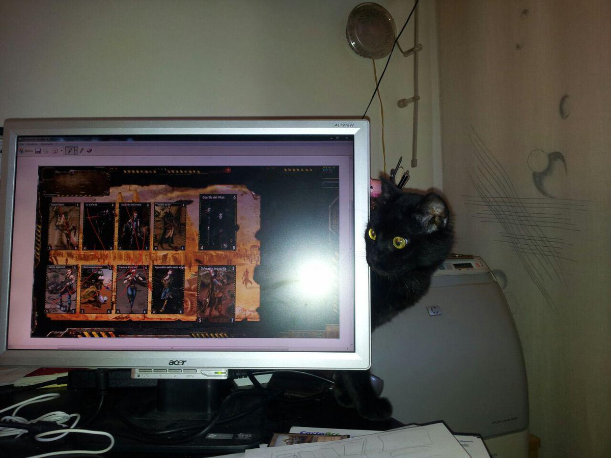 Redemption_CCG's tweet photo. My cat is worried about its food procurement for the future so check works #IndieDeveloping #WorriedCat @RedEvoGames http://t.co/YJGoZEkwlx