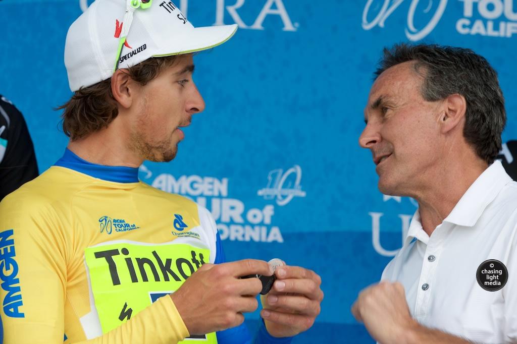 KimberliHull's tweet photo. .@petosagan finds out he won a @Lexus @AmgenTOC stage 8 #ATOC2015 http://t.co/40GVz3a69z