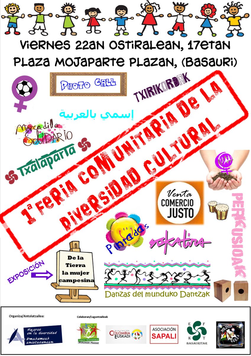EchandoRaicesB's tweet photo. Preparándonos para acompañar a @diversidadmujer el próximo 22 de mayo; Mojaparte - Basauri... #DiversidadBasauri http://t.co/M4aXQmzJIA