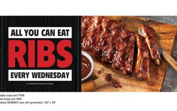 montanasFIF's tweet photo. Are you up for a challenge?!
All You Can Eat Ribs EVERY Wednesday for only $1 more than your large rack! http://t.co/dvbyBYrUjU