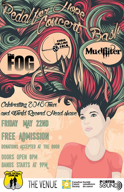 AnneMArnold's tweet photo. Friday @TheVenuePtbo bands and announcing of the fundraising total for @PedalForHopeCa and celebrate Guinness Record http://t.co/TIbiBcWoMm