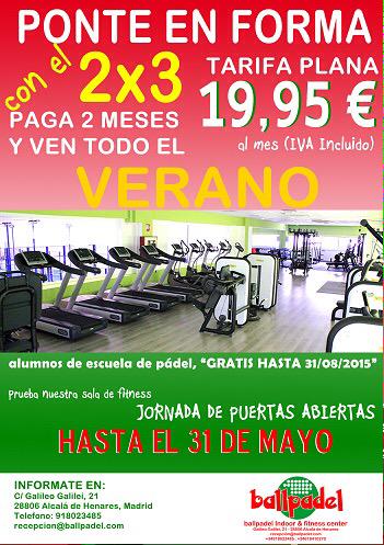 ballpadelFIT's tweet photo. Promoción para este verano 2015... #cuidatucuerpo #operacionbikini #bienpordentro #fitness #gym @ballpadel http://t.co/1zQohY2Vs4