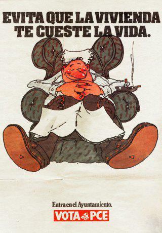 juandepca's tweet photo. Cartel PCE @elpce Elecciones Municipales 1979. No hay partido político con más capacidad de análisis y anticipación http://t.co/ZQTpxHKTa5