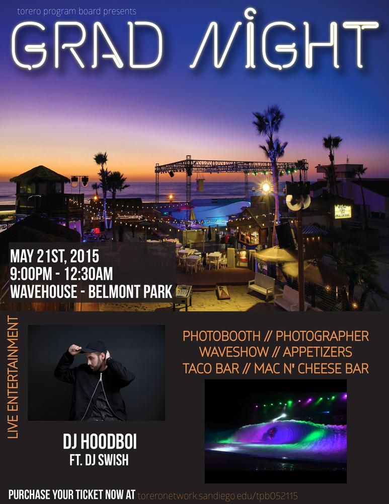 Seniors! Come celebrate with us one more time tomorrow at Grad Night! <a href="/USD_TPB/">Torero Program Board</a> #usdgrad