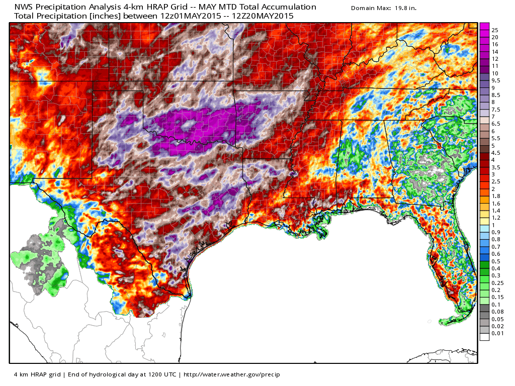ChasingtheMeso's tweet photo. Precip thru last night across the Southern Plains. AMAZING! #ByeDrought #okwx #HumidSummer @NEWS9 @tornadopayne http://t.co/rplFfEWMbI