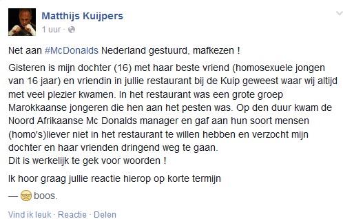 Ondertussen bij McDonalds.