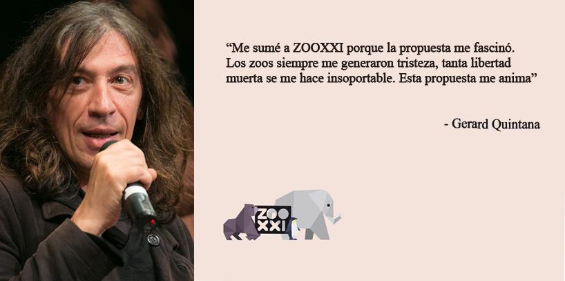 ZOOXXIproject's tweet photo. El cantante @GerardQuintana también está #FentZOOXXI porque cree que ya es la hora de la reconversión de los zoos http://t.co/G2NaW24hGq