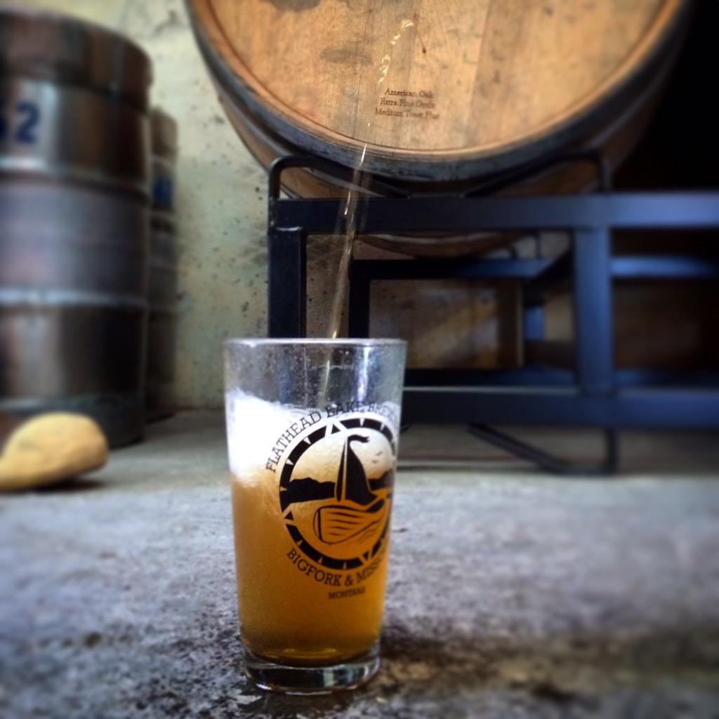 zanelamprey's tweet photo. Just pulled the nail on a barrel of of sour beer at @FlatheadLakeBrewing #BigForkBrews #Montana @MensJournal http://t.co/WBGWUnZtLD