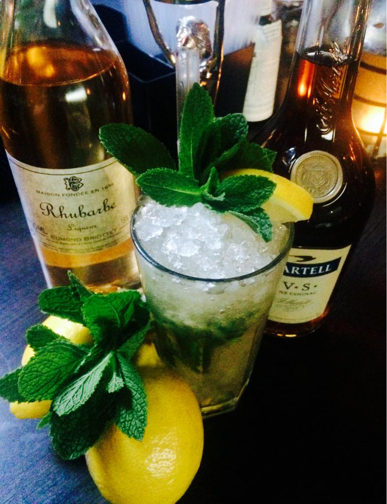 Some_Place_'s tweet photo. Some Place over the Rainbow is your special for the week, requested by @JenniferDavies #martell #rhubarb #lemon #mint http://t.co/MeT4AaycZW