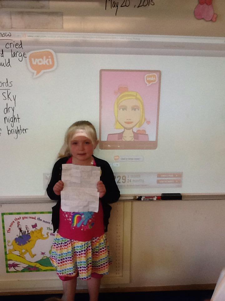 Conroy1stGrade's tweet photo. Students loved creating a voki to share their books reviews! The kids worked so hard a and were so excited to share! http://t.co/OfvVqZ9cUQ