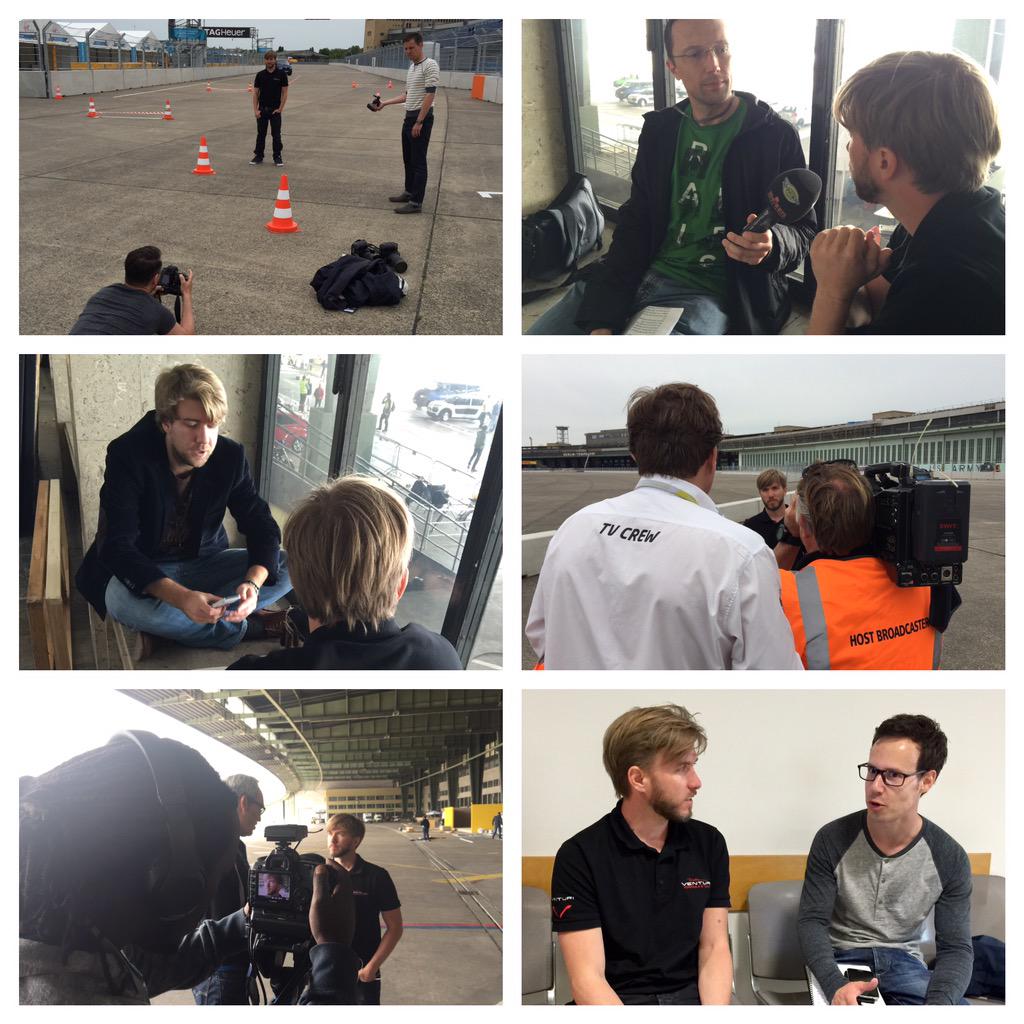 maseratimsg's tweet photo. @Berlin_ePrix #homeePrix @NickHeidfeld Wednesday Was press day. http://t.co/wW7Z4dVJOy