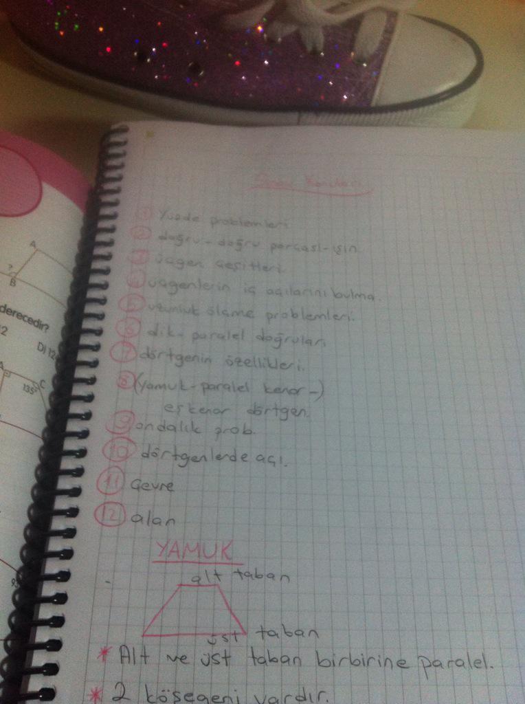 Matematik sınavına çalışırken