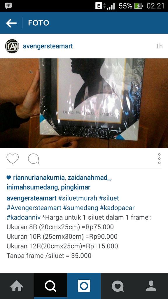 AvengersDesign's tweet image. Nih salah satu yang pesen siluet ke kita, kece badaii kan!! harganya juga terjangkauu bgt #sumedang #avengersteamart