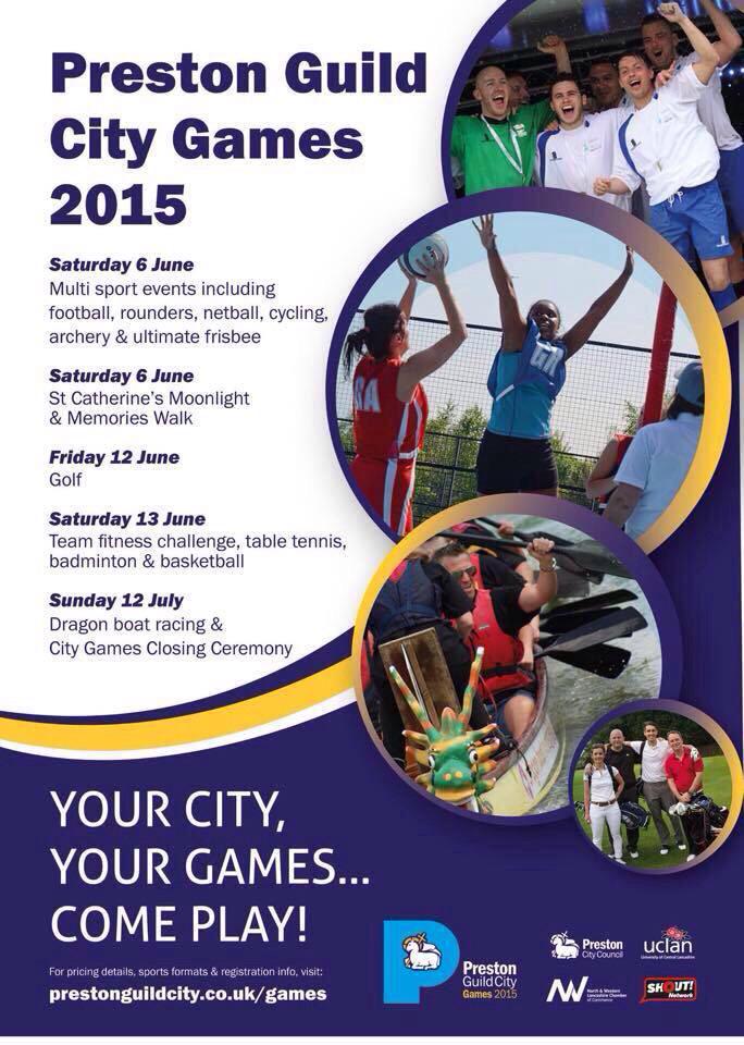 AdrianIbbetson's tweet photo. #NorthWestHour @GuildCityGames http://t.co/pjsKZWS0nO #WorkHealth2015 #uclan #Preston @UCLanArena @UCLAN_STFSC http://t.co/pEbSHtB3JY