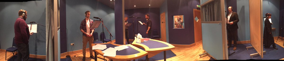 Today... The studio recording of #TheAvengersLostEpisodes <a href="/4JulianWadham/">Julian Wadham</a> @aktorman <a href="/JohnBanks13act/">John Banks</a> <a href="/JaneSlavin/">Jane Slavin</a>