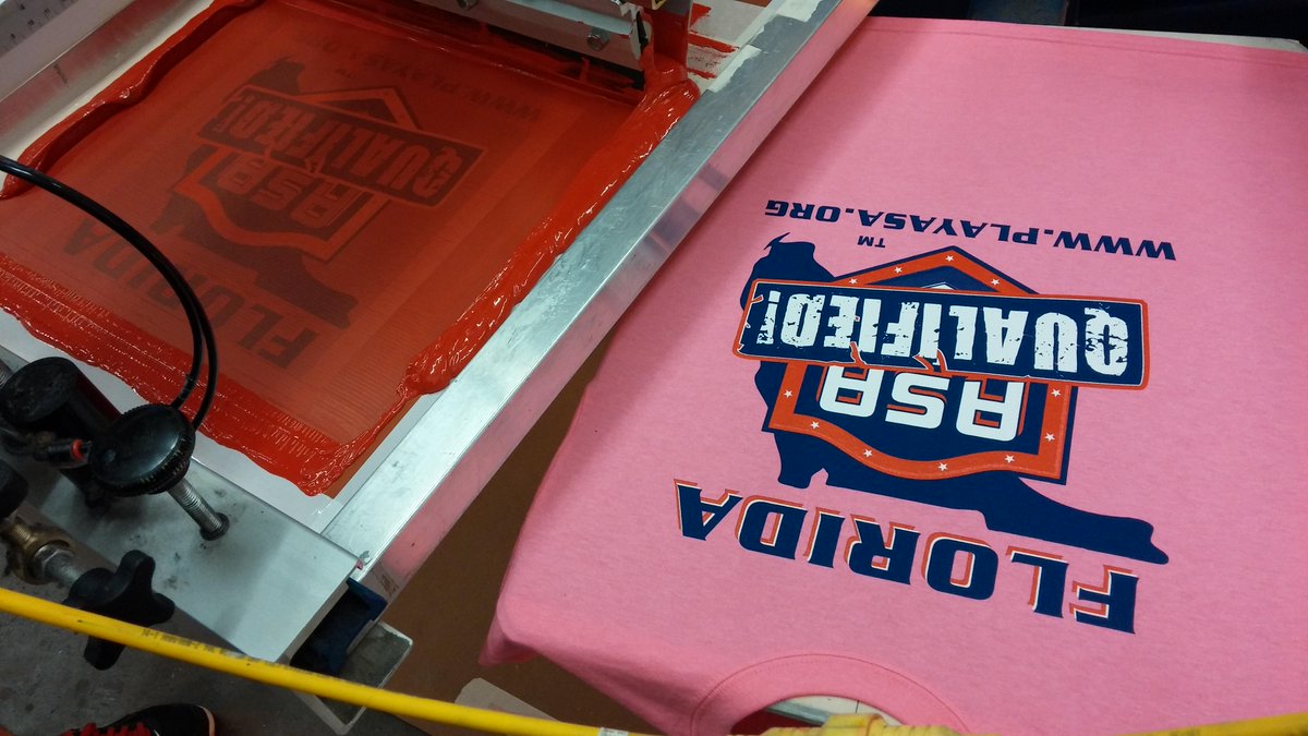image_depot's tweet photo. @Florida_ASA "Qualified" shirts just about finished! http://t.co/CRFuC0PmXP
