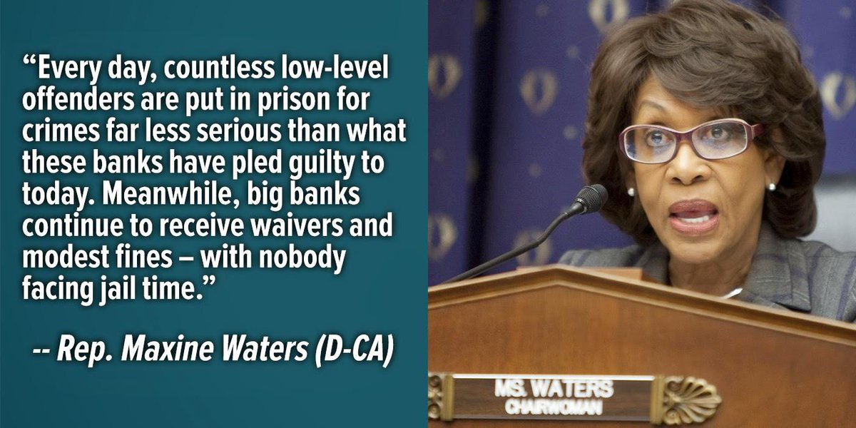 Banks pay fines. People do time. 

nyti.ms/1IPPQsm  
1.usa.gov/1R499kM