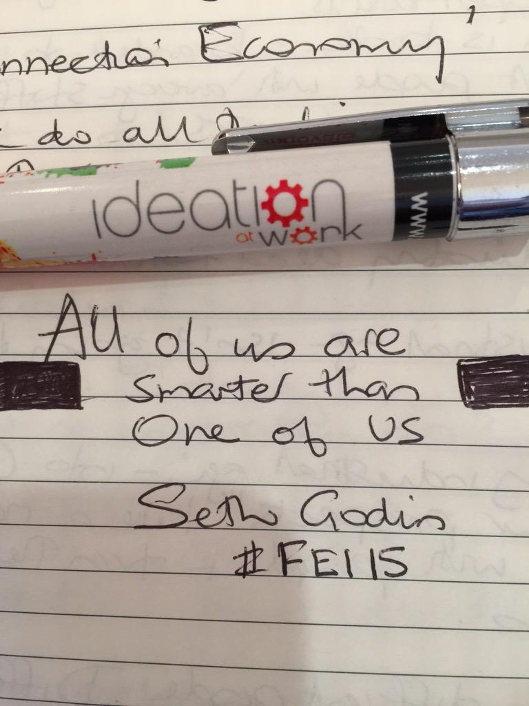 utopiaxglobal's tweet photo. #FEI15 Collaboration is a valuable tool. We are now part of a Connection Economy. How can you connect to your tribe? http://t.co/JhEiTxioZk